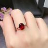 100 %Real 925 Sterling Silver Ruby Ring For Women Wedding Bands Anillos De Red Ruby Gemstone Engagement Jewellry Bizuteria Anel