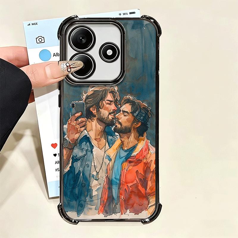 Muscle Man Gay Fitness Soft Phone Case For Xiaomi Poco X7 X8 Pro Max X6 X5 X3 F8 Ultra F7 M8 M7 M5S Redmi 15C 15A 15 14C 13C 12C
