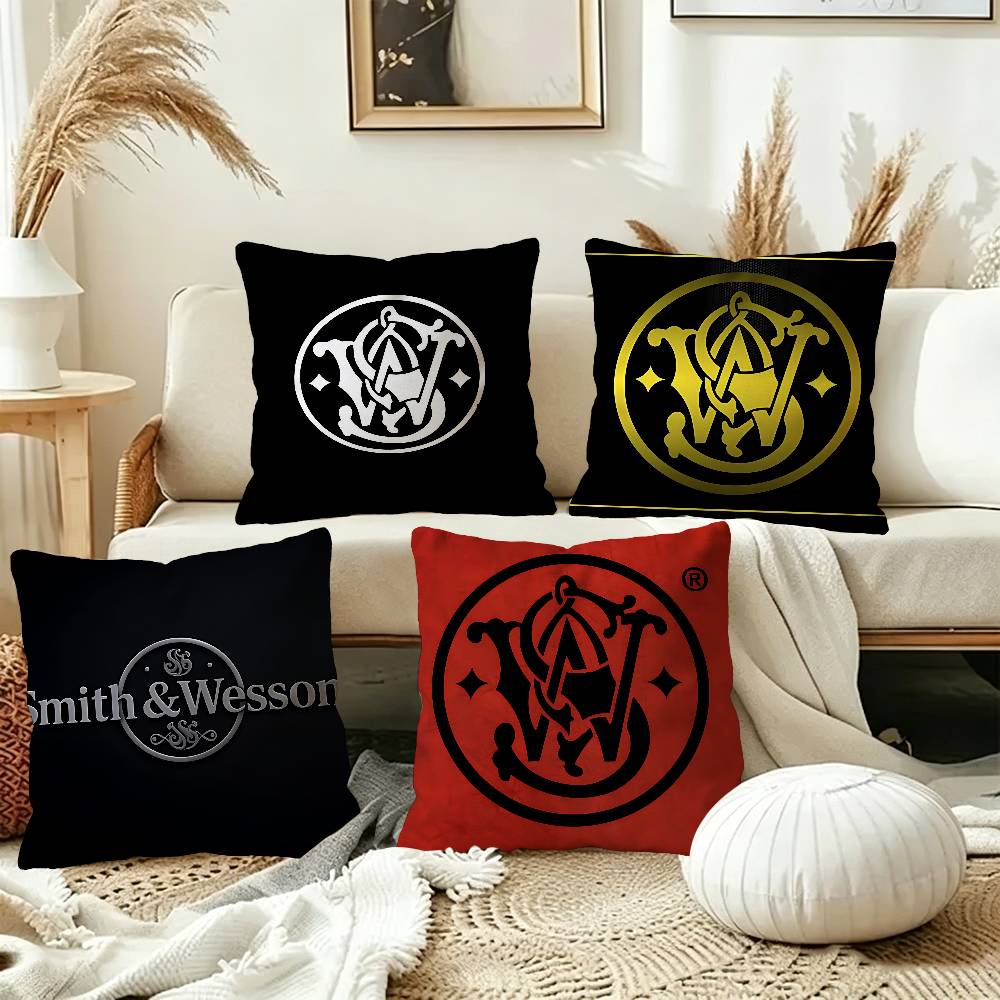 GUN SmithS WWessonS Pillowcases Home Bedding Decorative Pillow Cover Wedding Super Soft Pillow Case