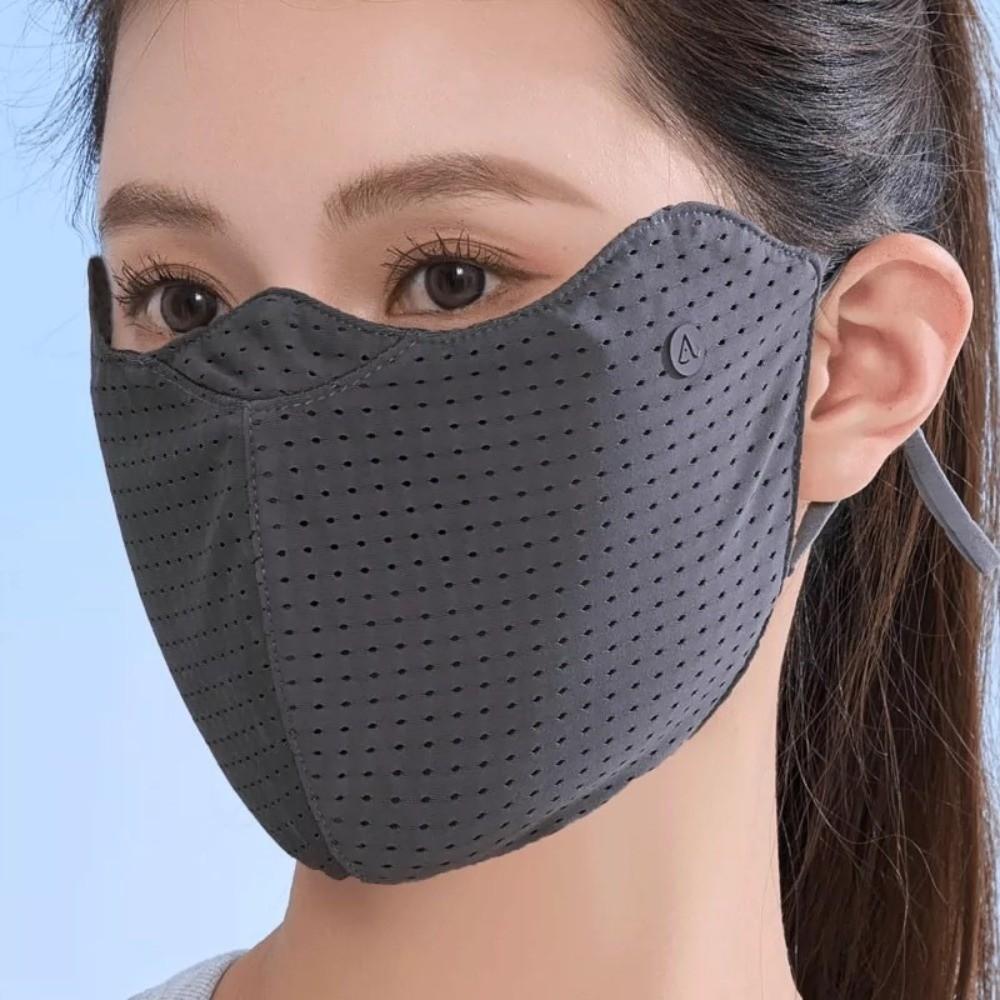 Breathable Sunscreen Mask Washable Face Cover Scarf New Ice Silk Mask Unisex