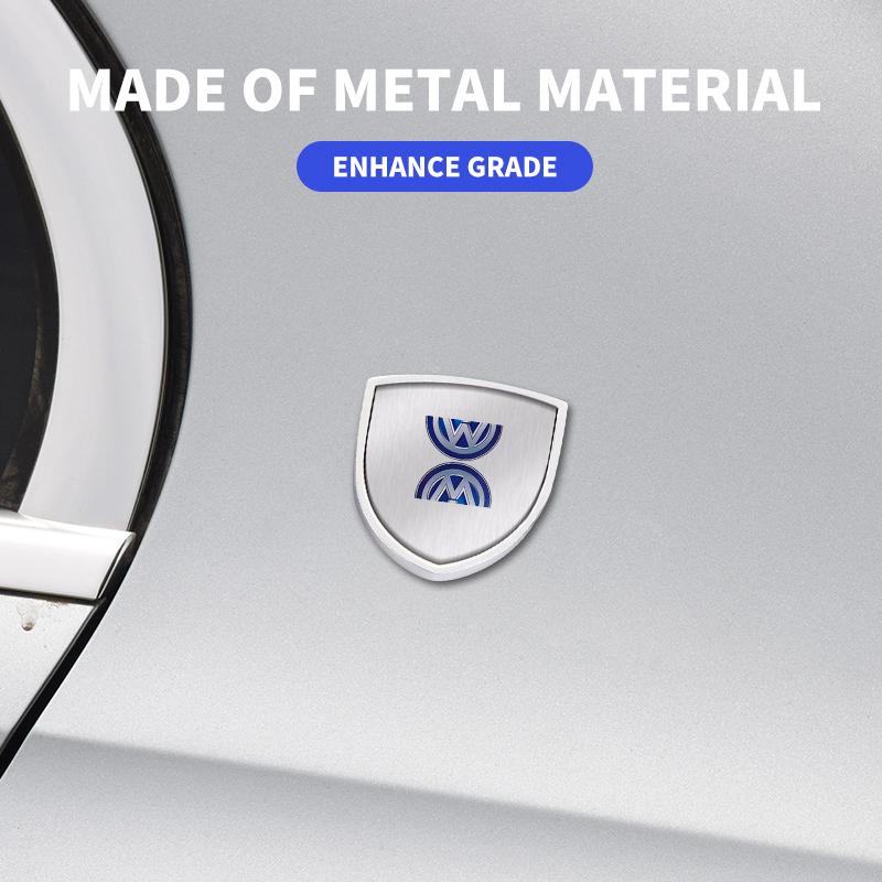 AABIT1 Car Stickers New Metal Shield Sticker Car Trunk Window Side Emblem Decorative Badge Decal For Volkswagen VW Scirocco GOLF MK6