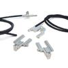ESR674 Electric Sunroof Repair Track Drive Pull Bowden Cables Left and Right With Metal Mounting Bracket Hinges for Renault Megane MK1 Scenic MK1