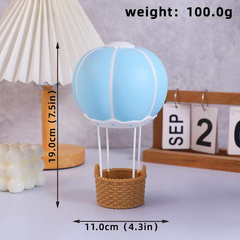 Blue Pink Hot Air Balloon Cake Topper Gender Reveal Party Cake Decoration Kids Boy Girls Birthday Party Supplies Baby Shower