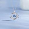 Smart Zircon Necklace, Women's Imitation Moissanite Dolphin Pendant, Collarbone Chain Jewelry.