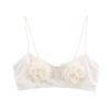 Fashion Style 2024 Summer New Women's Sling with Raised Flower Design Pendant Tops 2855206