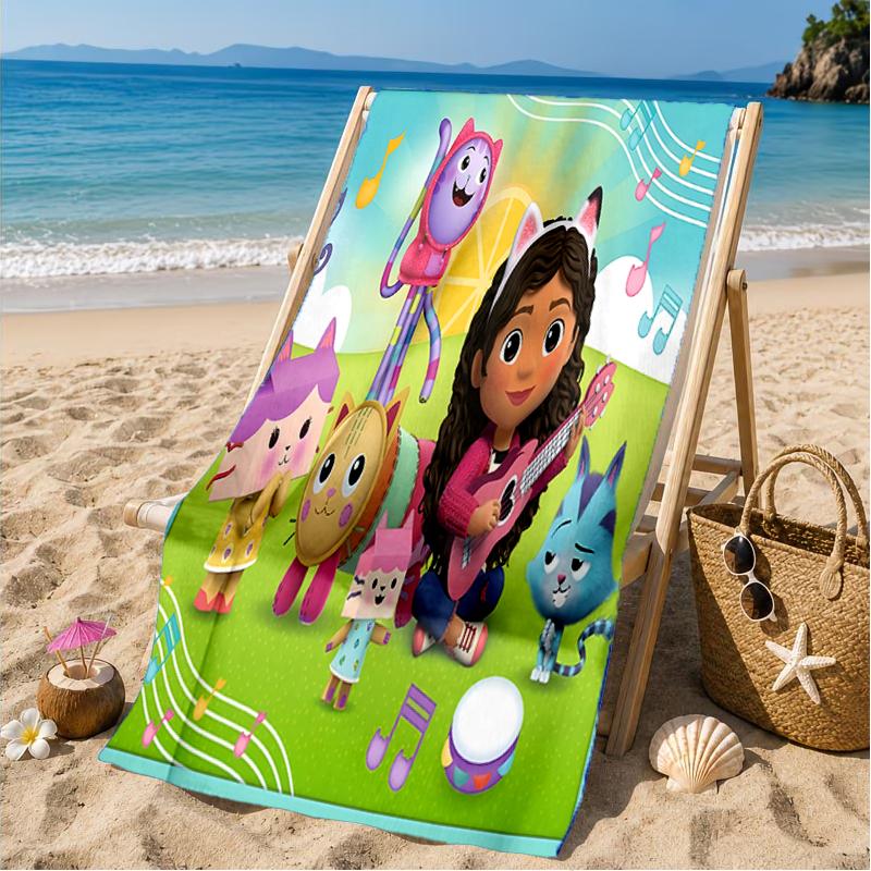 Colorful Friends Dollhouse Beach Towel, Microfiber Beach Towel, Perfect For Pool, Beach, Travel, Home Decor Beach Party Fan gifts