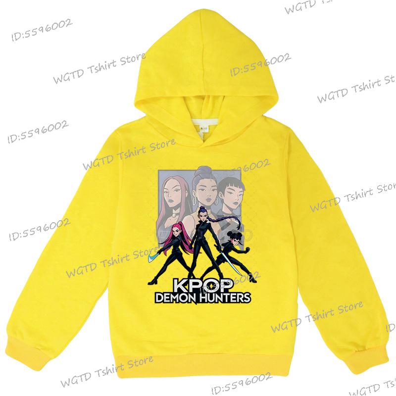 Girl Outfits Gifts KPop Demon Hunters Toddler Girl Boy Clothes 2025 Movie Graphic Sweatshirts K-Pop Demon Hunters Kids Clothes