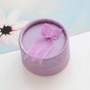 3Pcs Butterfly Knot Small Round Box Ring Earring Packaging Box Valentines Day Proposal Ring Boxs Home Jewelry Storage Gift Boxes