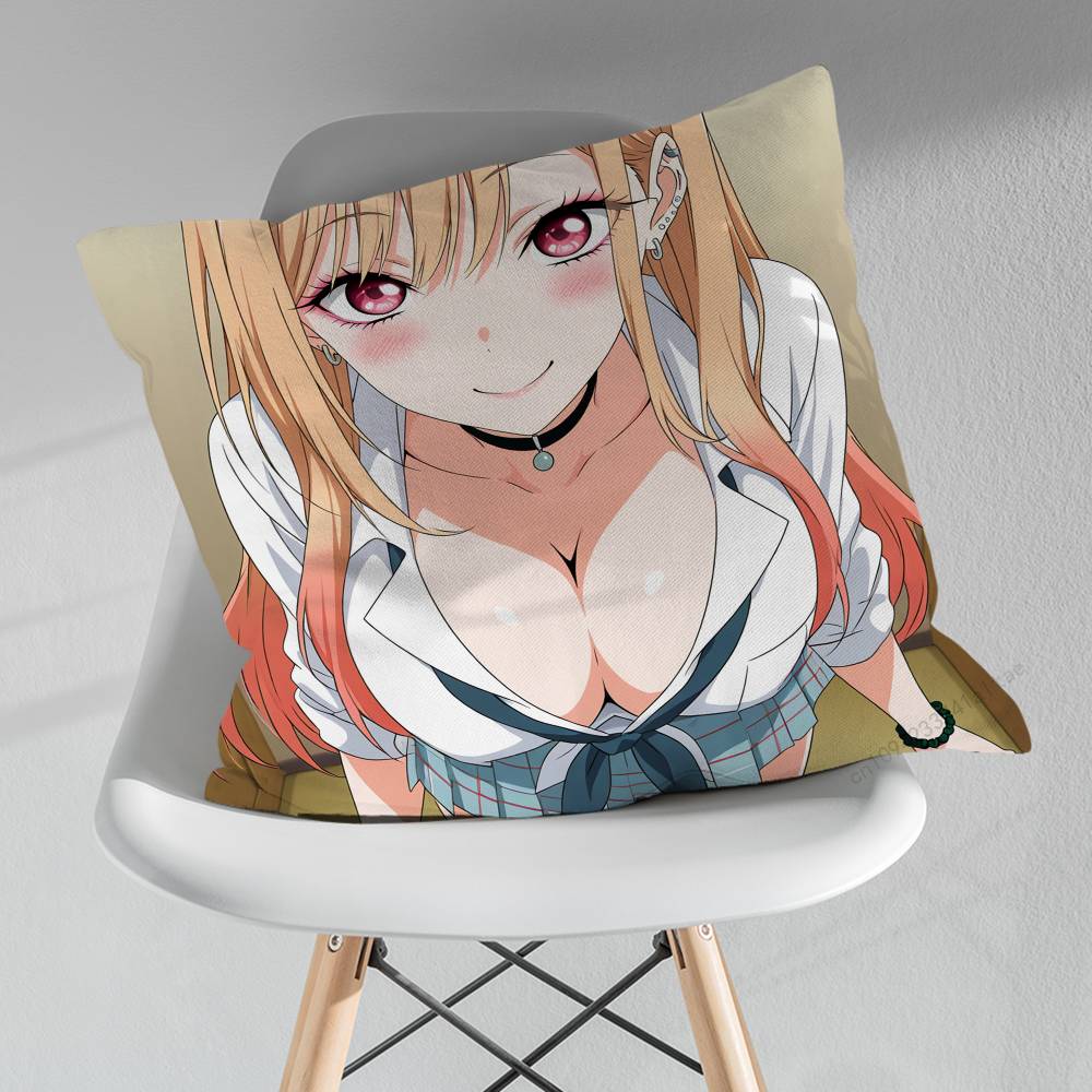 KKitagawa MMarin Cute pillow over living room sofa cushion cover home decoration bedroom room bed pillow cover