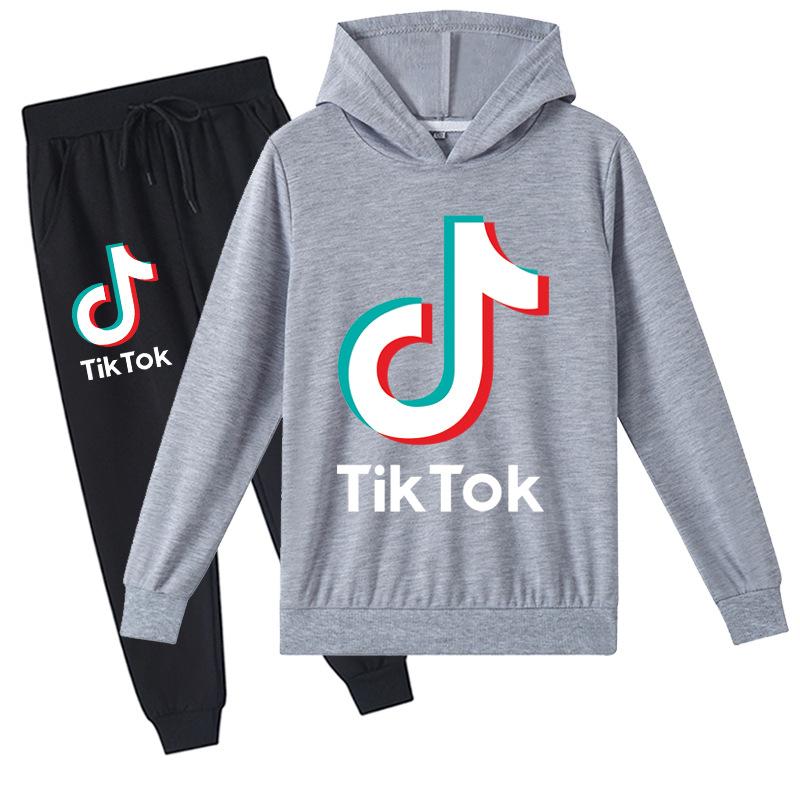 Fashion Children's Fashion Clothes Printed Hoodie + Pants Suit Leisure Sports Suit 100cm-170cm