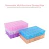 24 Slots PP Removable Organizer Container Storage Box for Jewelry Rings Nail Art Tool Craft Beads
