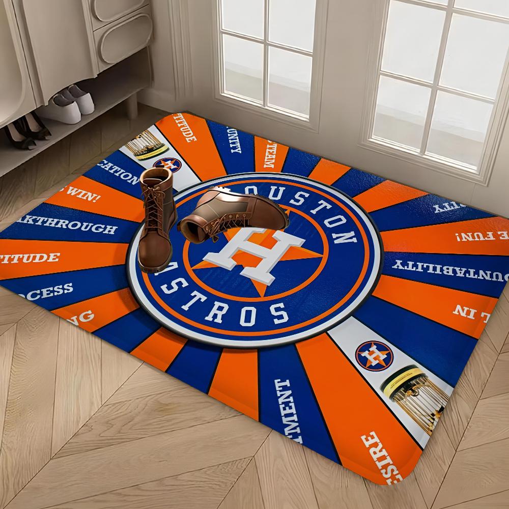 H-HOUSTONS ASTROS Floor Mat INS Style Soft Bedroom Floor House Laundry Room Mat Anti-skid Household Carpets
