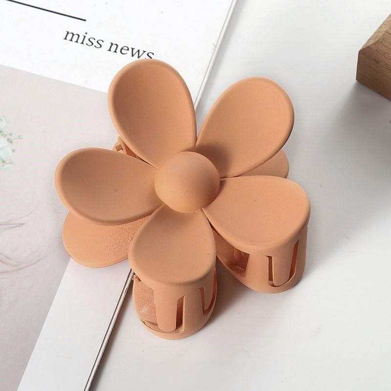 Новые заколки для волос в форме цветка, женские милые заколки для волос для девочек, однотонные когти для волос, заколка для хвоста, заколка, головные уборы, аксессуары