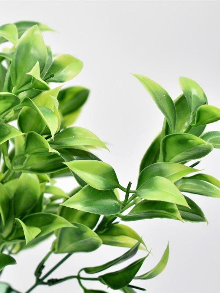 1 шт. зеленые искусственные растения для садовых кустов искусственная трава эвкалипт оранжевые листья искусственное растение для украшения дома и магазина