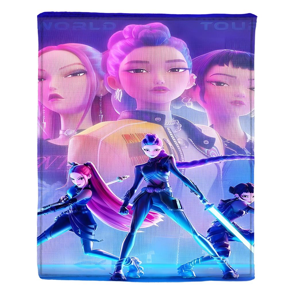 Flannel Digital Printed Blanket Conditioning Blanket Sofa Blanket Girl Gift