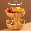 Dustproof Candy Snack Tray Double Layer Divided Serving Tray with Lid Pumpkin Snack Holder  Women