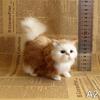 Cute Simulation Cat Plush Toys Soft Stuffed Kitten Model Fake Cat Realist Animal