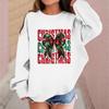 Children's Fashionable Casual Long-sleeved Loose Christmas Print Pullover Sweatshirt