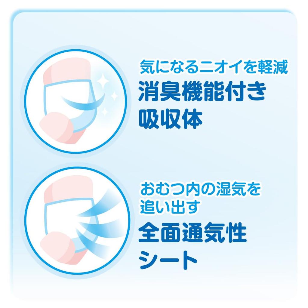 Than Pants Goon Gungun Absorbent Pants Diapers Dry and 36 Pieces [Bigger BIG] (Super Breathable) (13-25kg) <Disney Design>