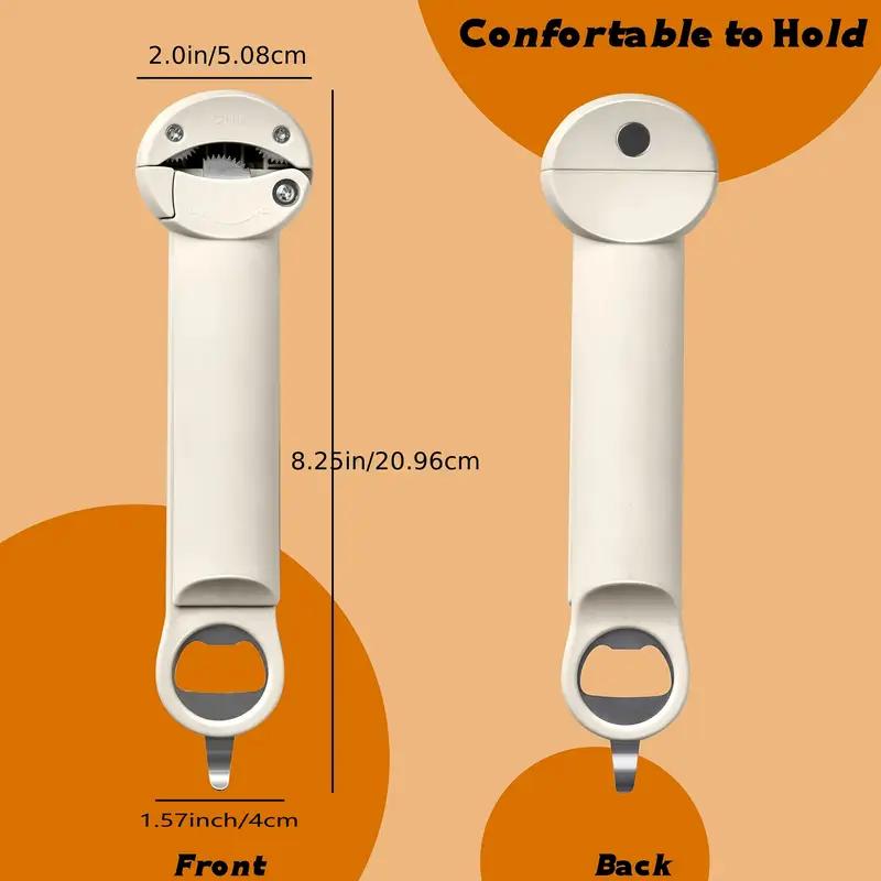 1 шт., нержавеющая сталь, вращающиеся крышки, открывалка для банок, регулируемая открывалка для бутылок, экономящая труд стеклянная бутылка, консервированная для кухонного гаджета