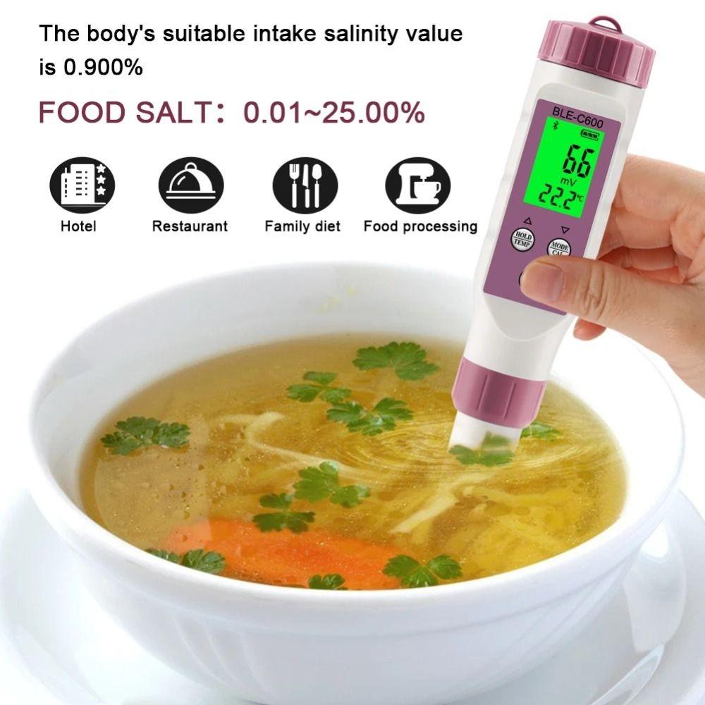 Bluetooth 7 в 1 PH-метр тестер качества воды в аквариуме интеллектуальный ORP SG TEMP плавательный бассейн