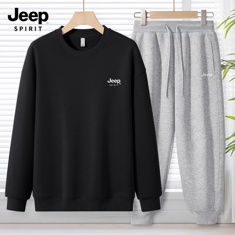 Мужской комплект: Худи и спортивные штаны JEEP SPIRIT, 2025 Осень, Свободный крой