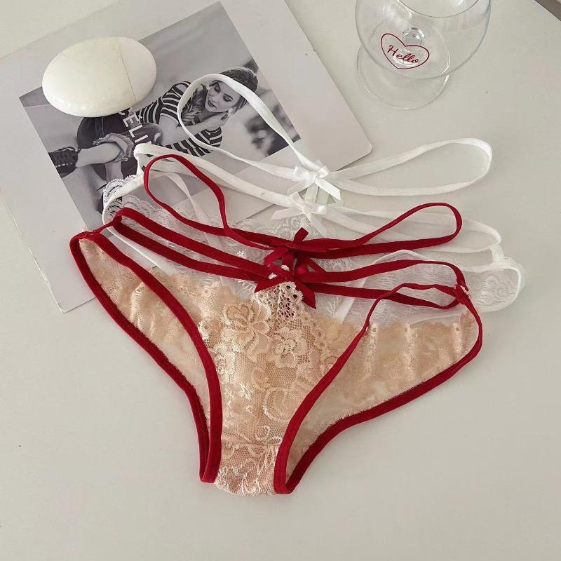 1pc Hollow Thin Strap Briefs Women Panties Underwear Lace Underpants Female Lingerie