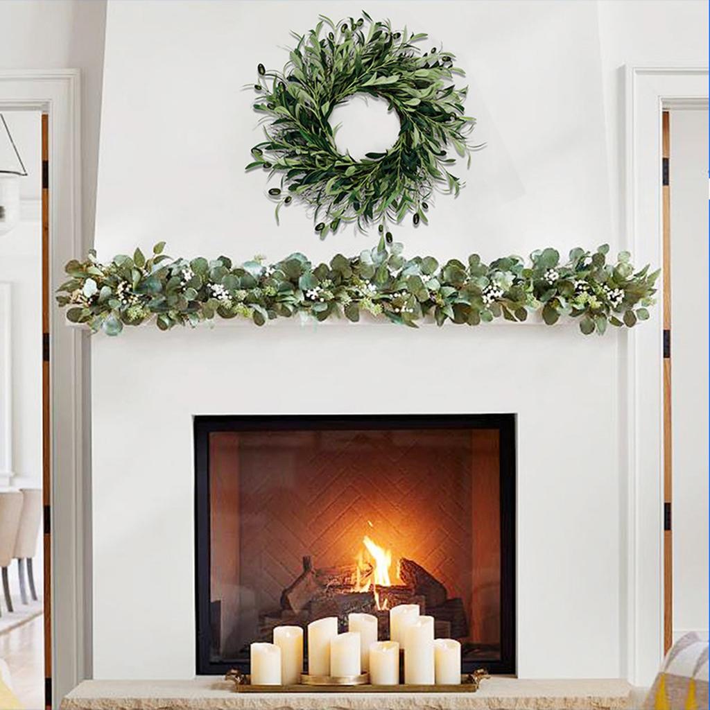 Simulation Olive Wreath Home Decoration Front Door Wall Hanging