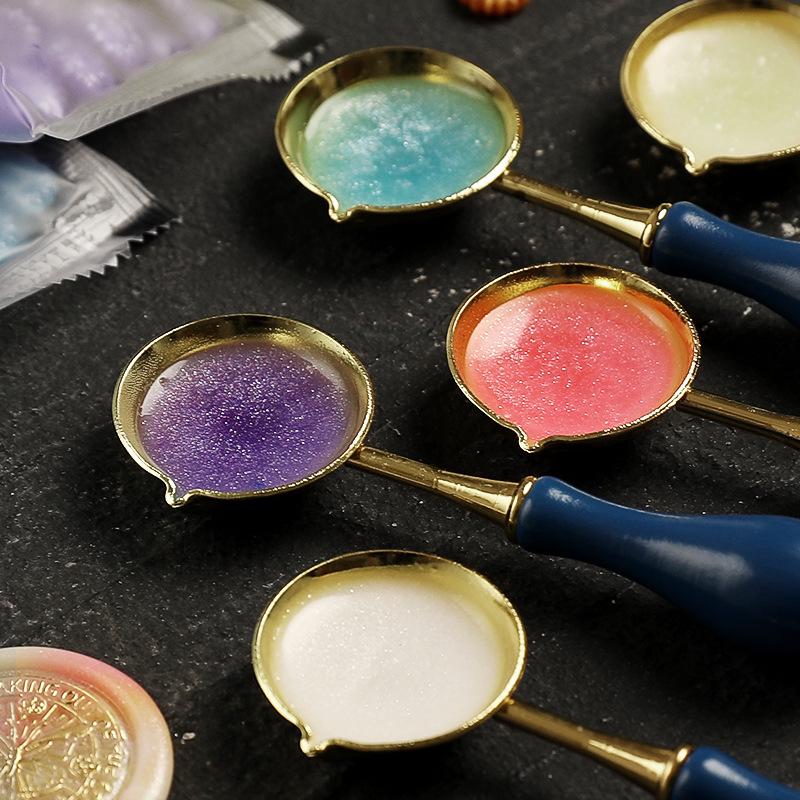 Huidisi Перламутровые Гранулы Сургуча Смешанных Цветов Подсолнух для Штампов