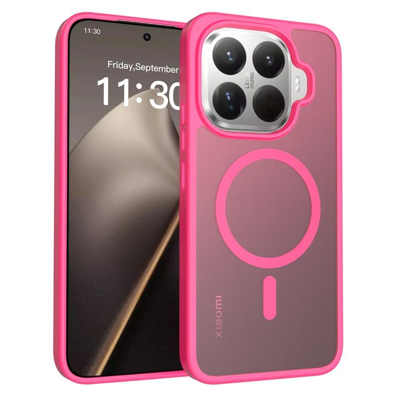 Магнитный Матовый Ударопрочный Чехол Для Xiaomi 17T Pro Magsafe Беспроводная Зарядка Жесткий Акриловый Мягкий Каркас Обложка Чехол для Mi 15T 15TPro