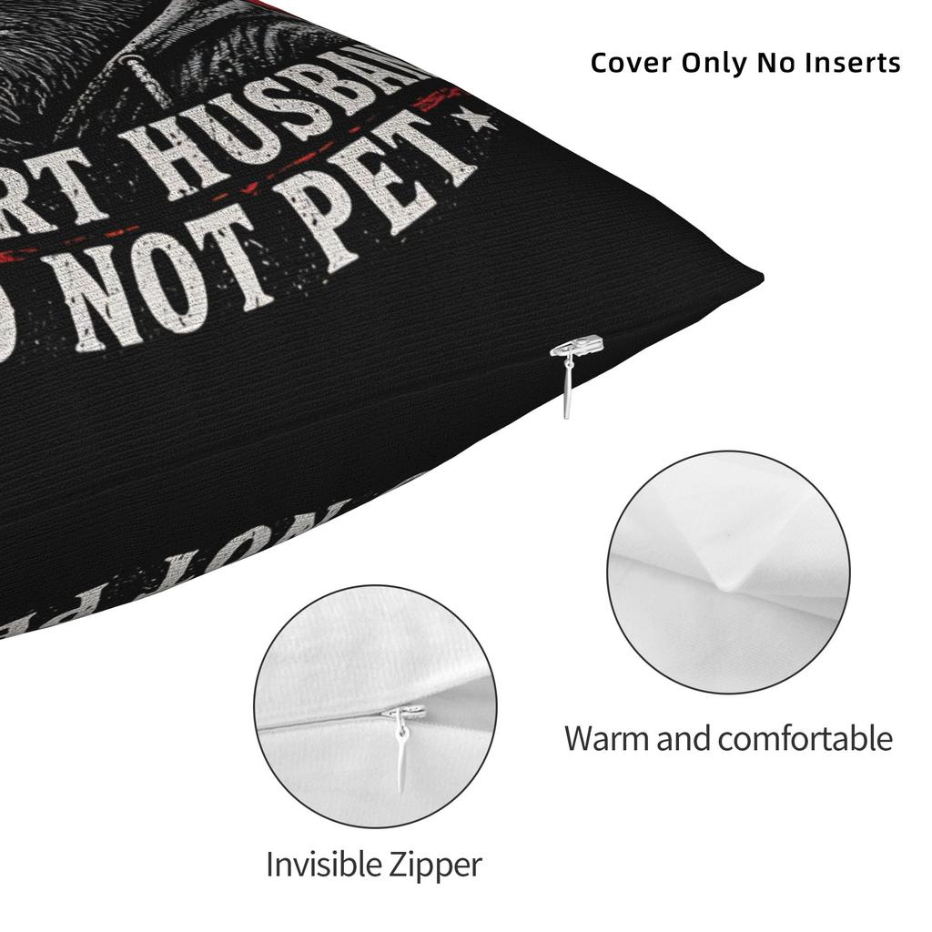 Pillow Cover Emotional Support Husband Do Not Pet Morden Pillow Case For Couch Sofa Bedroom Pillowcases