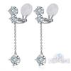 No Need for Ear Swinging Earrings for Birthday Gift for Junior High School 5A No Birthday Present for Holes, Women, Popular, Girls, Zirconia,