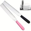 Stainless Steel Icing Spatula With Scale Right Angle Cake Scraper Frosting Smoother