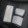 Soft Universal Bling Shift Knob Cover Handbrake Cover Auto Accessories Set Seat Belt Cover