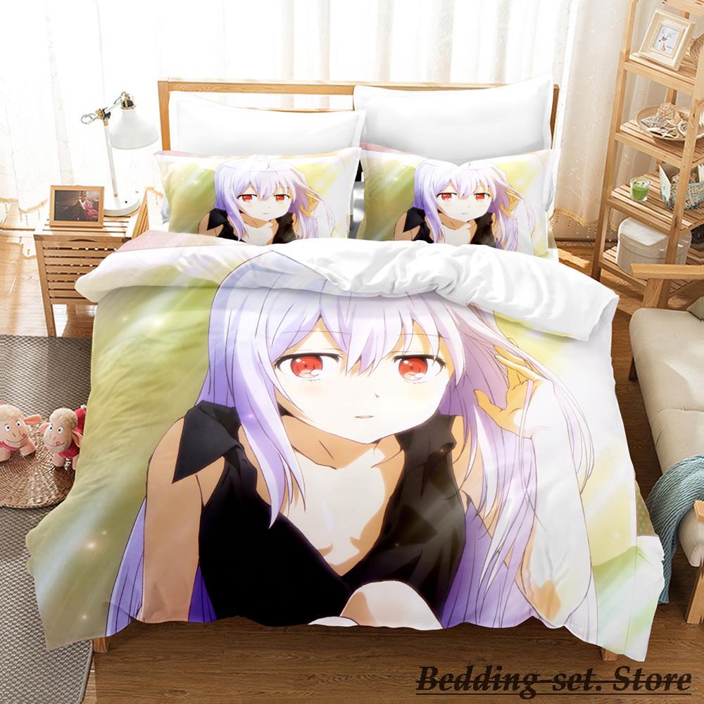 PLASTIC MEMORIES Комплект постельного белья Односпальный Полный Queen King Размер Комплект постельного белья Взрослый Детская Спальня Комплекты с пододеяльником Аниме Parure De Lit Кровать