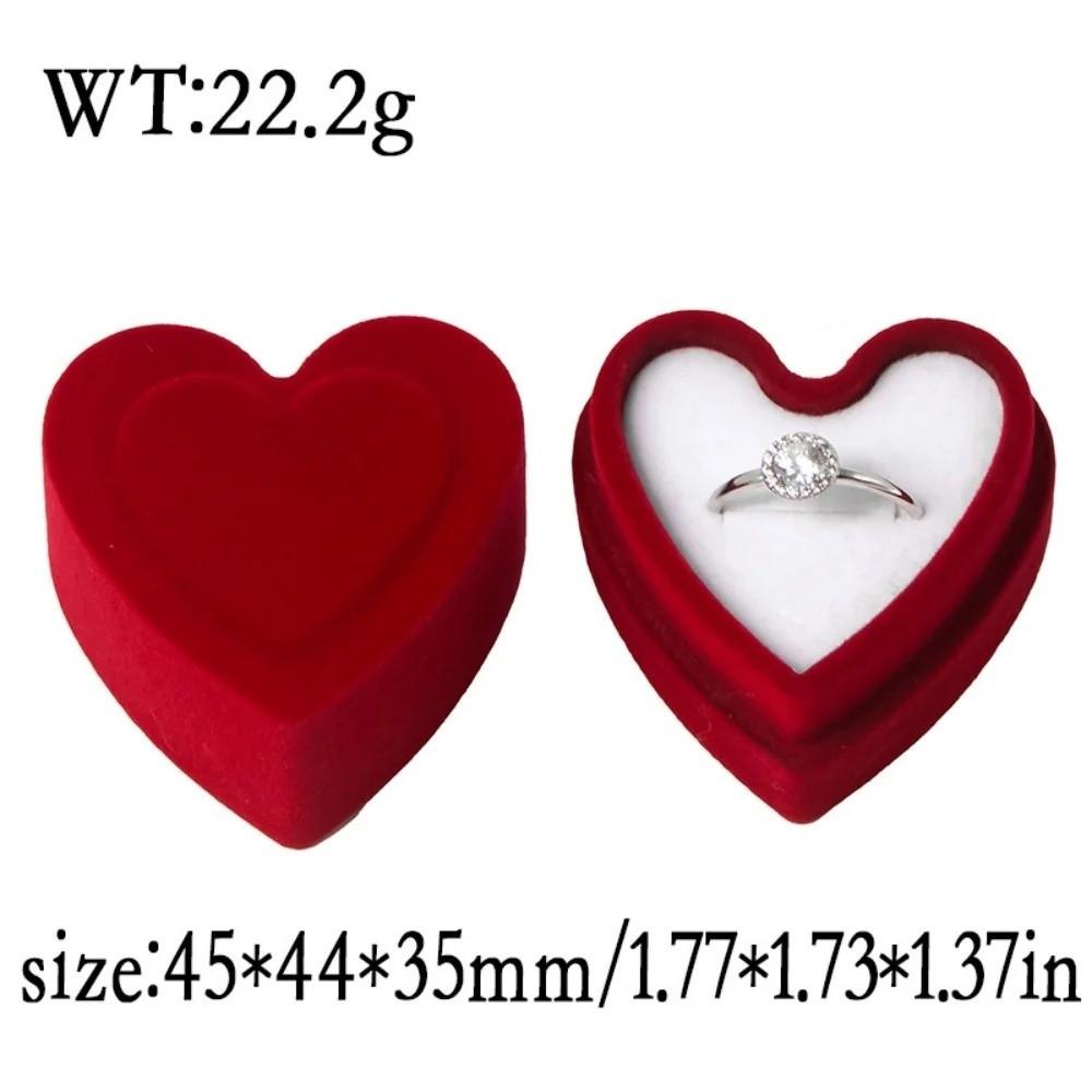 Velvet Jewelry Display Case Luxurious Jewelry Box Earring Packaging Box For Wedding Anniversary