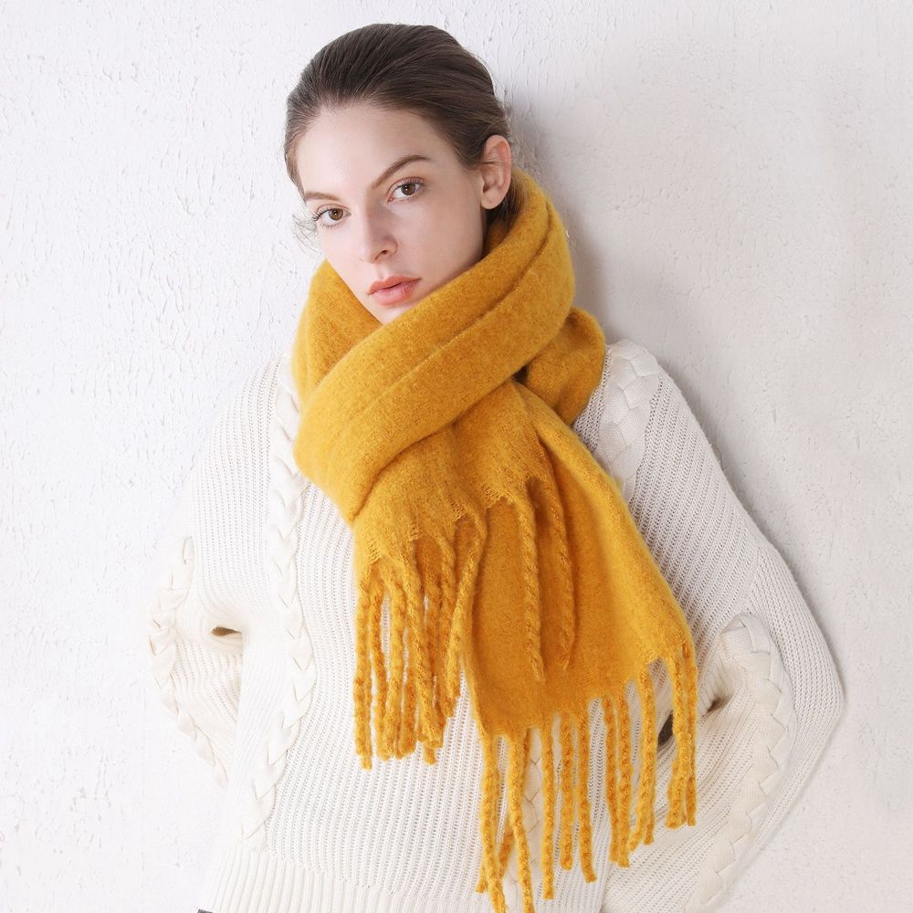Scarves Classic Autumn Winter Female Cashmere Shawl Pashmina Wraps Cashmere Scarves Solid Scarf