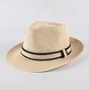 Sunscreen Visor Hat Flat Brim Curved Brim Top Hat Men's Hat Summer Shading Elderly Jazz Hat British Hand Embroidery