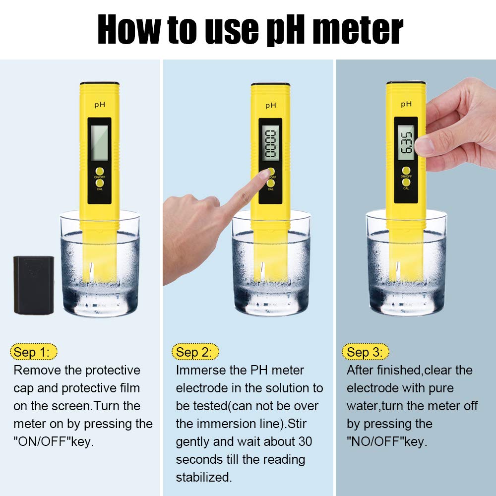 2pcs TDS PH Meter Digital Water Tester 0.01ph High Accuracy PH Meter 0-9990ppm Temperature TEMP PPM Tester Mass Air Flow 3