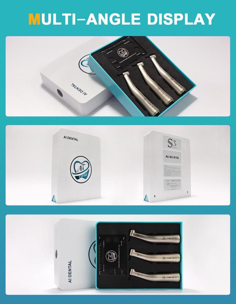 Стоматологический набор Contra Angle S3, оптоволоконный низкоскоростной наконечник, один внутренний распылитель воды с подключением E-типа для электродвигателя