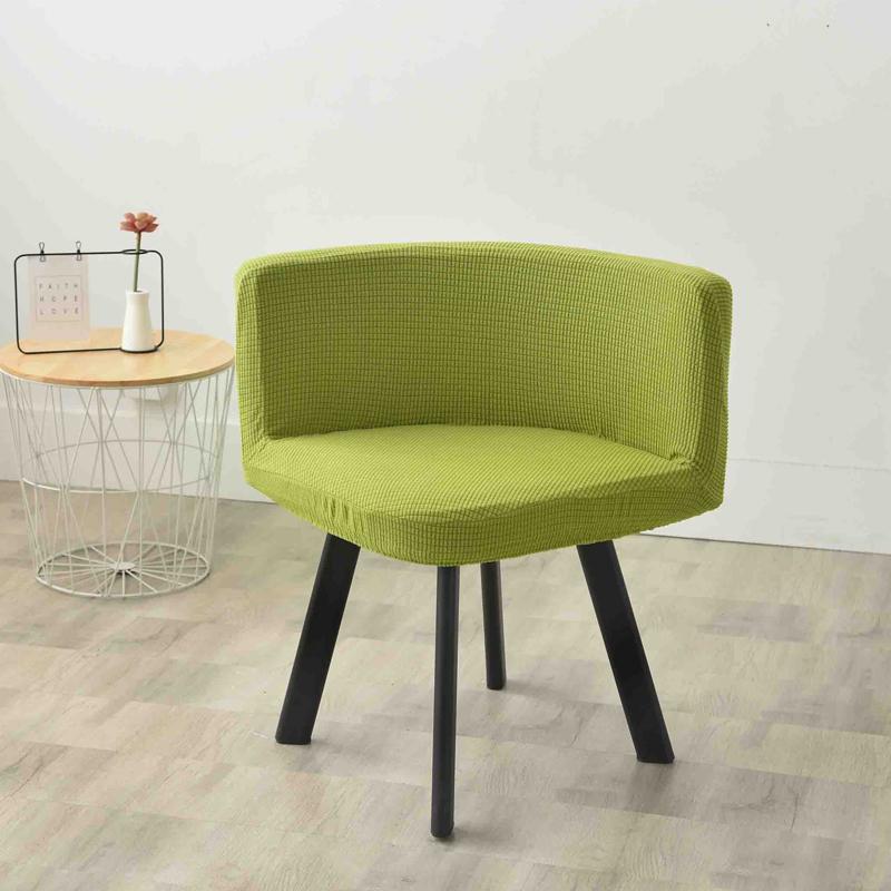 Треугольный чехол на стул Эластичный Полностью обернутый Изогнутый Утолщенный Моющийся Интегрированный с спинкой Домашний Ресторан Полукруглый Чехол на табурет