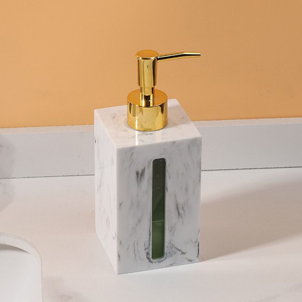 Imitation Marble Refillable Liquid Hand Soap Jar Light Luxury Lotion Bottlle Bathroom Accessories