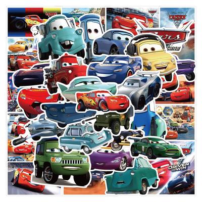 Стикеры Тачки car машины Молния Маквин стикерпак наклейки набор наклейок 50 шт