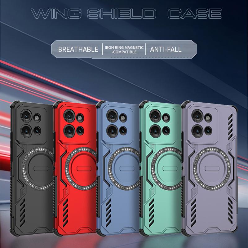 KEYSION Полый чехол для отвода тепла для Motorola Edge 50 5G 50 Neo Магнитное охлаждение Ударопрочный чехол для телефона для Edge 50 Fusion