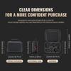 For DJI Osmo Pocket 4P STARTRC Portable Carrying Case Molded All-round Set Storage Bag (Black)
