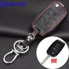 Jingyuqin New 3 Buttons Leather Remote Folding Flid Car Key Case Cover For Kia Sorento Carens K2 K3 K4 K5