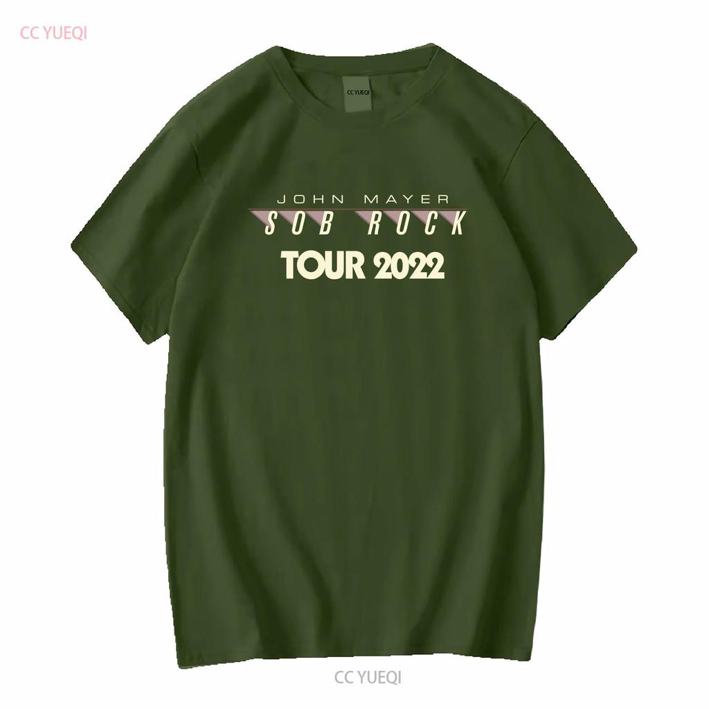 John Mayer SOB Rock Tour 2022 CREW Black T Shirt M vintage Washed designer clothes Comfortable homme Stretched Casual graphic