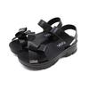 Soft Platform Sandals for Ribbon Sports Sports L [Vivian] Women, Sandals, Sandals, V31042SM, Black, (24.0-24.5)