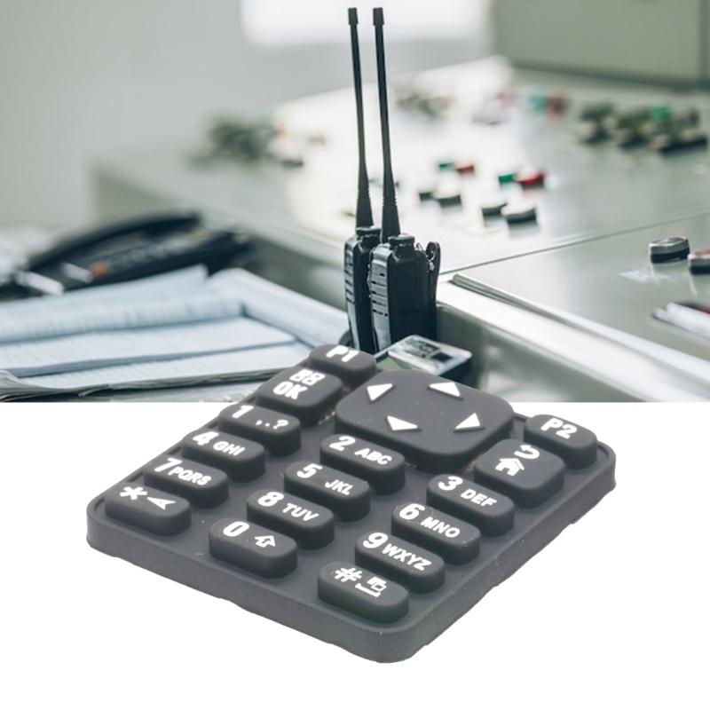 Black Plastic Rubber Keypad For XPR7550e XPR7580e DGP8550e DP4800E DP4801E Two Way Radio Accessories Construction Sites