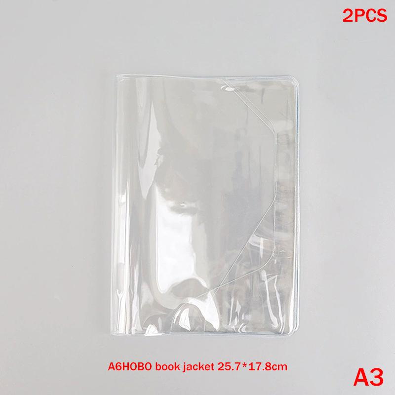 Waterproof PVC Protective Notebook Sleeve for A6 A5 Diary Journal Planner Dustproof Transparent Cover for School Office